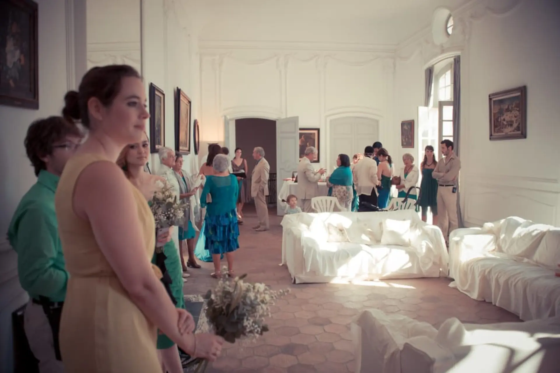 Hochzeitsvorbereitungen im Château