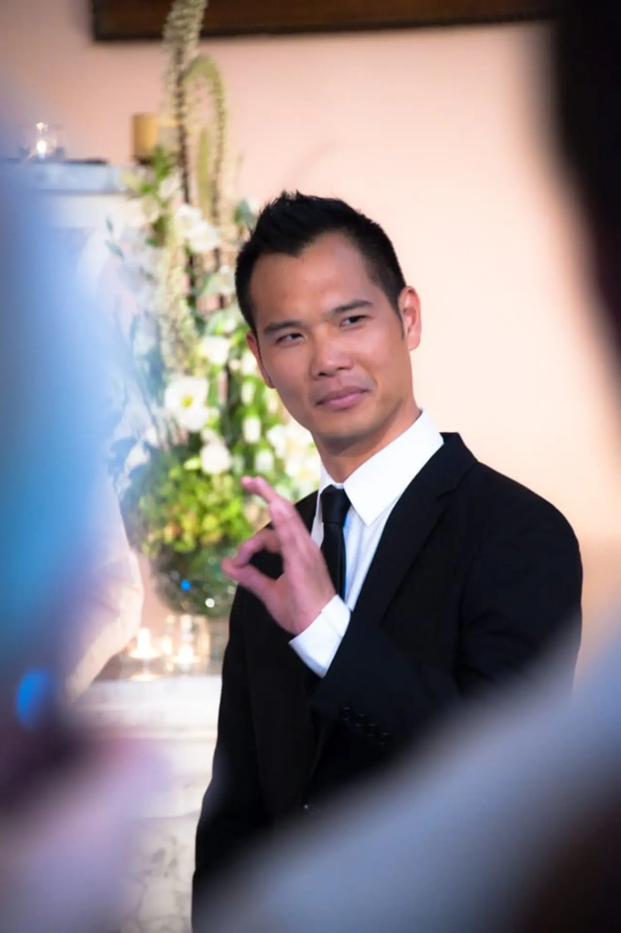 Hochzeitspaar vor dem Château