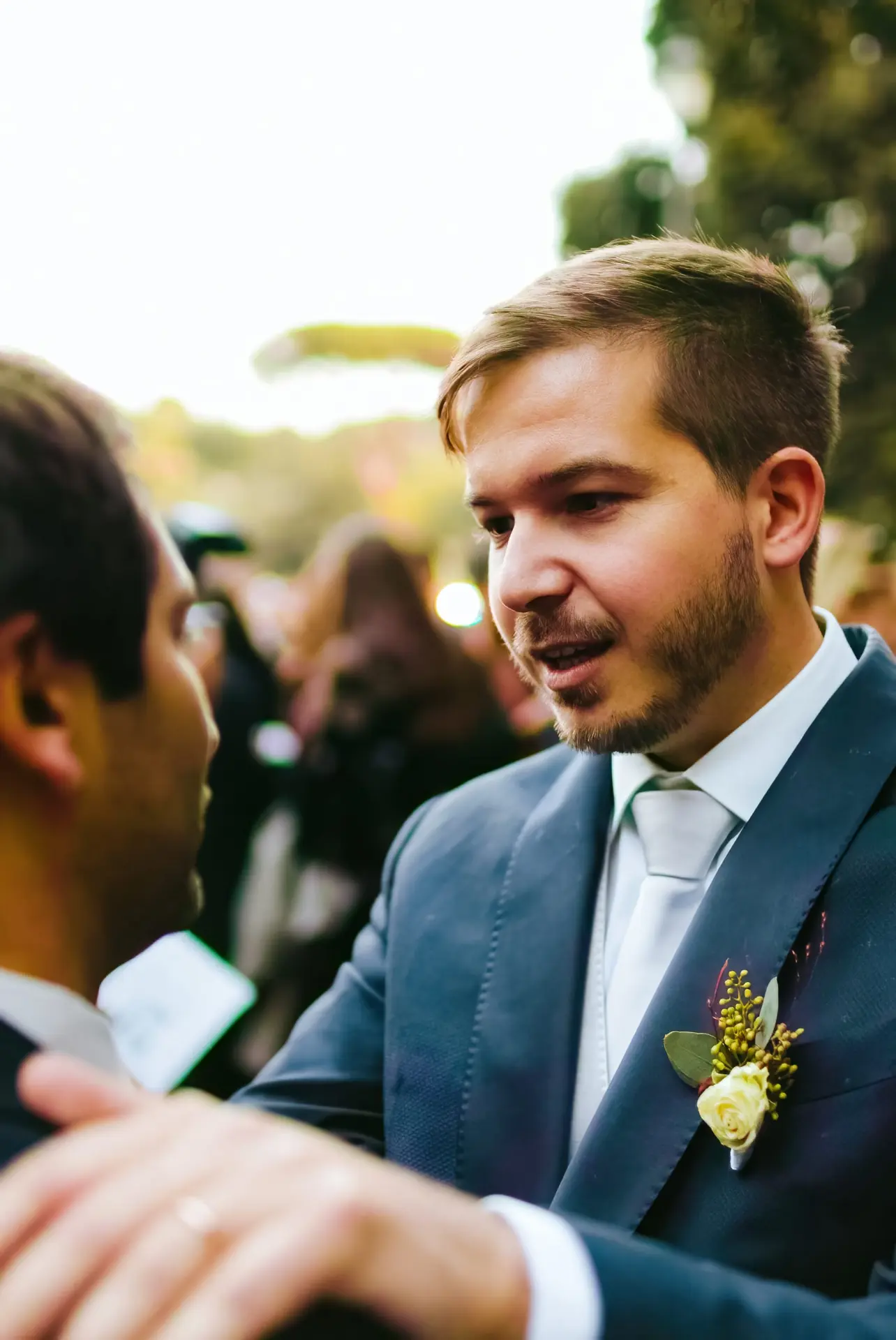Abendstimmung bei der Hochzeit in Rom