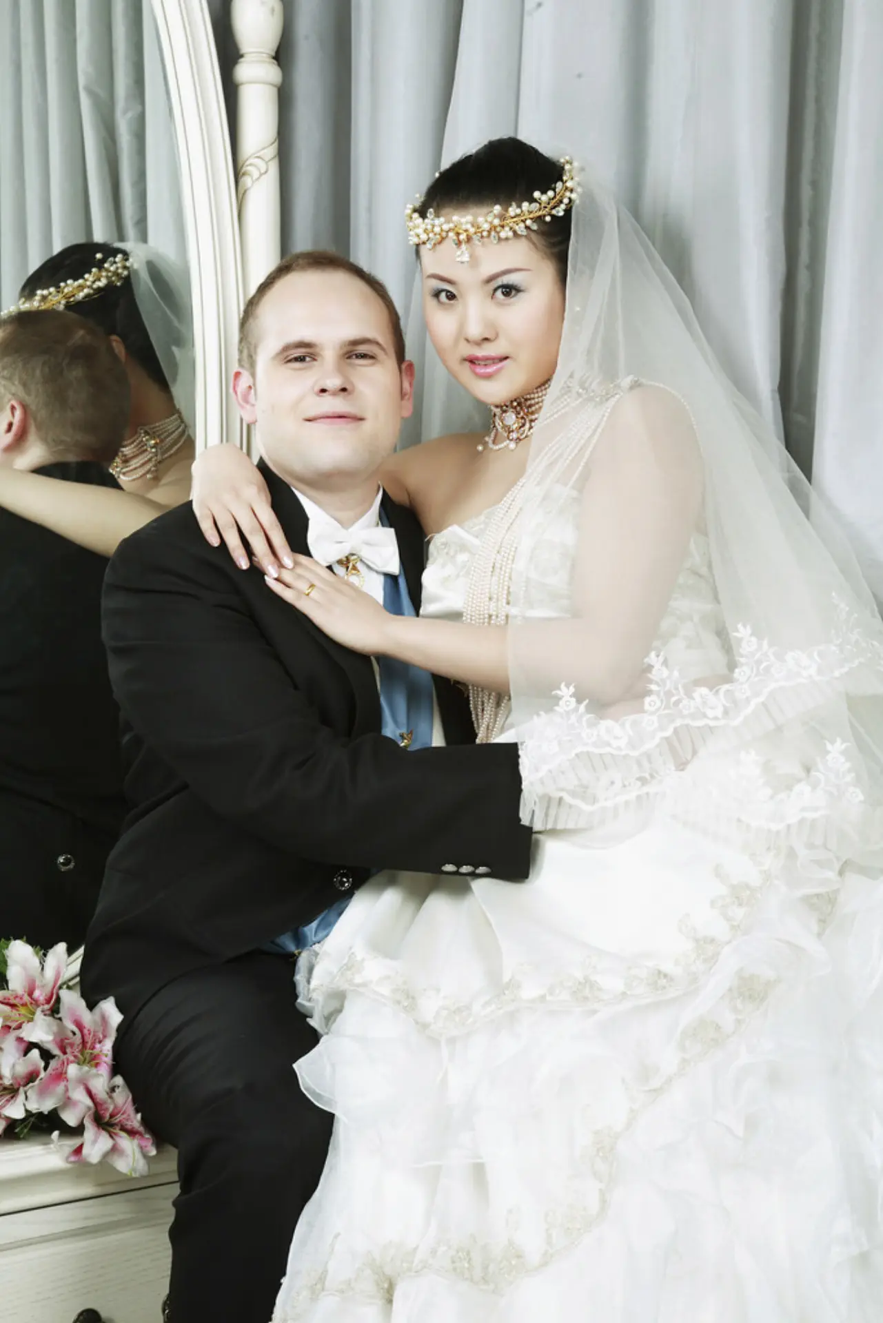 Glückliches Brautpaar