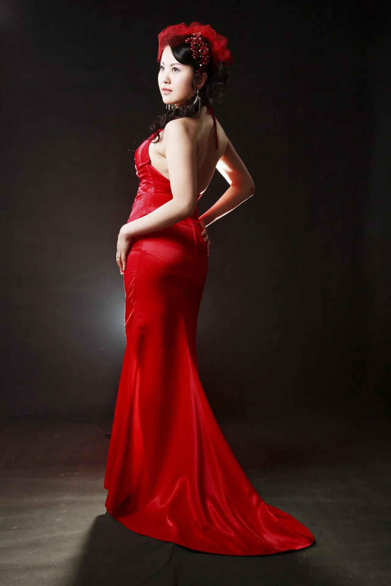 Braut Jiajia im Abendlicht