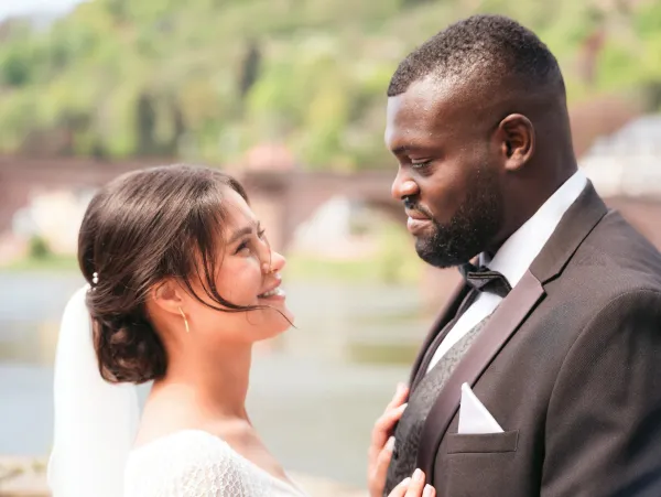 Hochzeitsfotos an der Alten Brücke Heidelberg